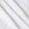 Factory Embroidery Lace Fabric Embroidered Lace Fabric Polyester White Embroidery Lace Trim for Dress