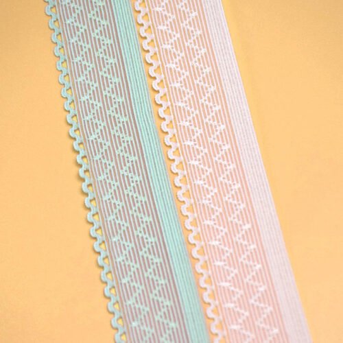 Free Sample Colorful Lace Trim Dentelle Lace Picot Lace Webbing for Lingerie