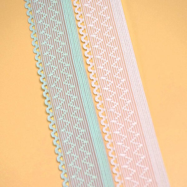 Free Sample Colorful Lace Trim Dentelle Lace Picot Lace Webbing for Lingerie
