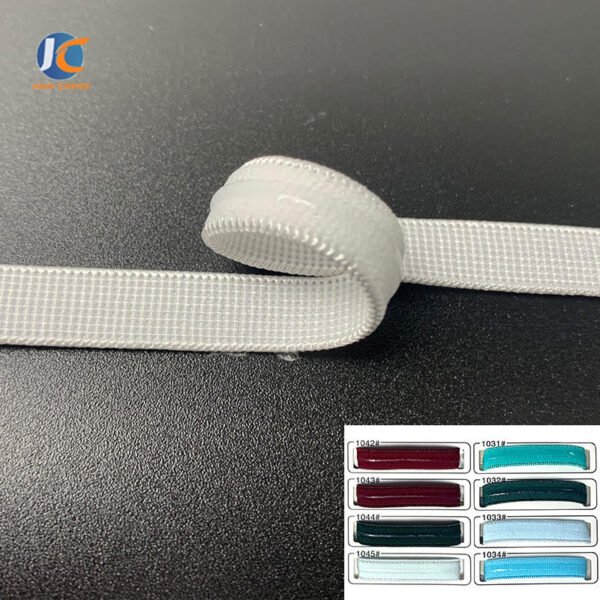 Ready to Ship 10mm Non-slip Waistband Underwear Bra Strap Gripper Elastic With clear Silicone