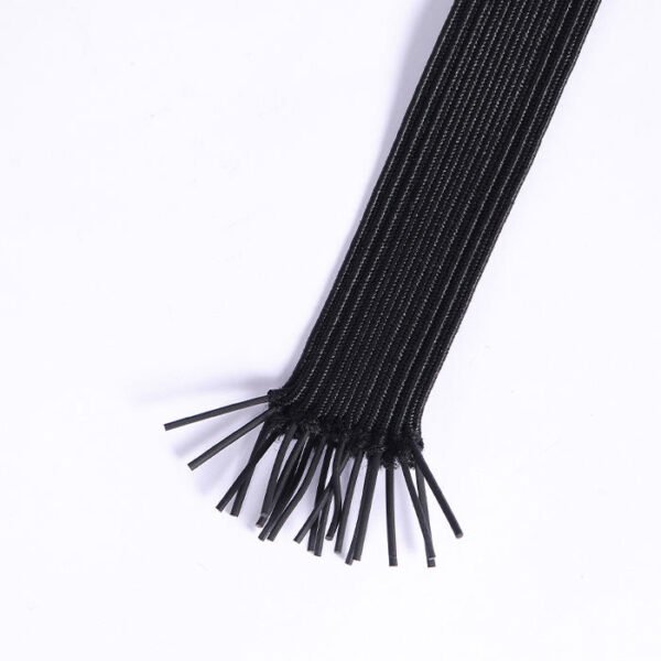 1/4" Width Braided Elastic Band/Elastic Rope White Stretch Knitted Elastic Cord for Sewing Accessories