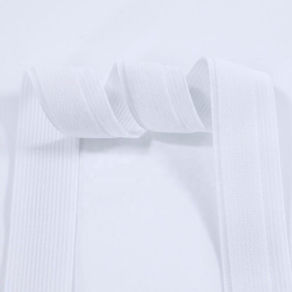 Garment Processing Accessories Flat Braided Elastic Band for Sewing Elastique Custom Strap