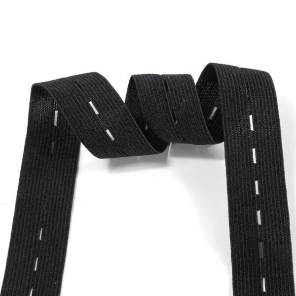 Main-05 Custom Multi-color Premium Nylon Buttonhole Elastic Band Adjustable Button Elastic Waistband for Maternity Wear
