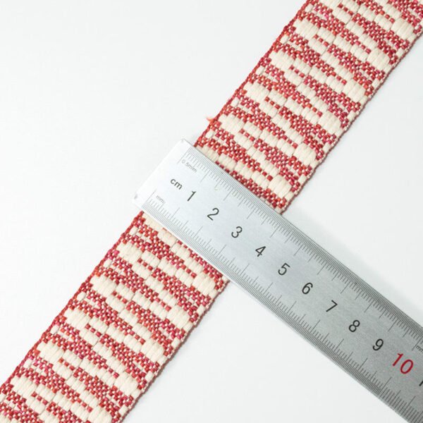 Custom Braided Decorative Wavy Webbing Trim Dress Hats Shoes Bags Ethnic Cotton Webbing Belts for Clothing Accessories
