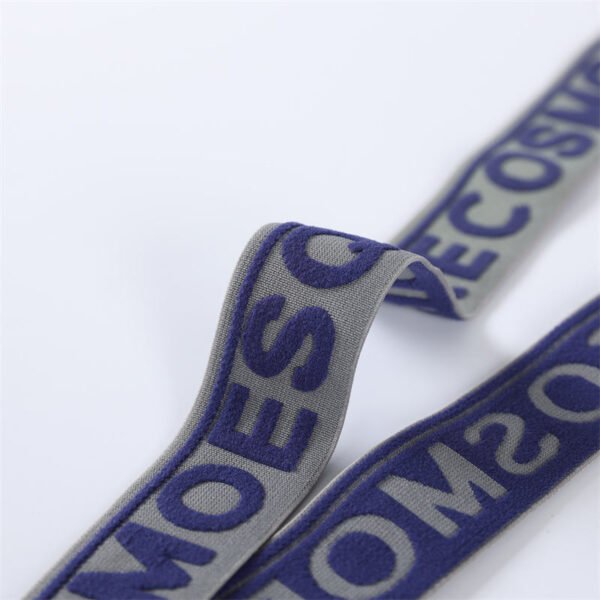 3D Embossed and Debossed Weaving Elastic Band Printed Band Underwear Jacquard Woven Knitted Nylon Elastic Band for Clothes
