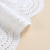 Factory Embroidery Lace Fabric Embroidered Lace Fabric Polyester White Embroidery Lace Trim for Dress