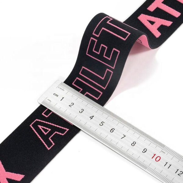 Low MOQ Custom Print Designer Wide Elastic Band With Brand for Lace Hair Lace Melt Band Wig Grip Headband