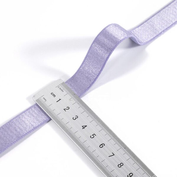 Main-06 Custom Elastic Band OEM ODM Soft Shiny Side Nylon Spandex Elastic Band Anti-slip Plush Underwear Bra Strap