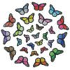50pcs Random Assorted Styles Outdoors Embroidered Iron on Patches DIY Sew Applique Repair Patch