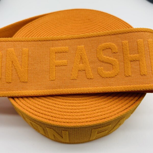 Main-06 Wholesale Custom Nylon Polyester Elastic Webbing Strap Printed Woven Elastic Rubber Band