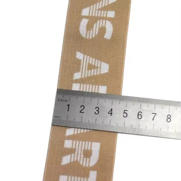 Main-06 Free sample Customized Width Design Printed Jacquard Elastic Webbing Nylon Elastic Band for Garment