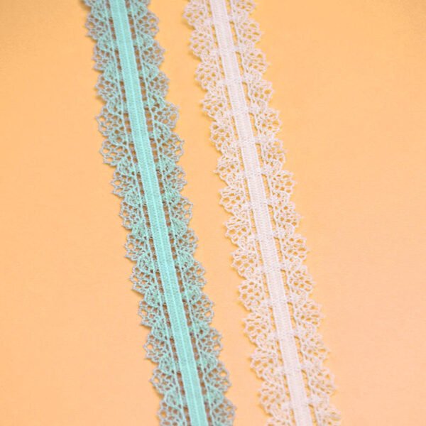 Free Sample Colorful Lace Trim Dentelle Lace Picot Lace Webbing for Lingerie