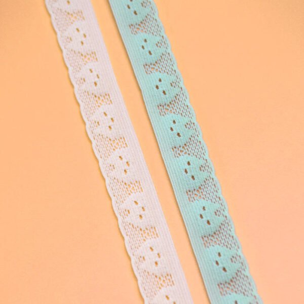 Free Sample Colorful Lace Trim Dentelle Lace Picot Lace Webbing for Lingerie