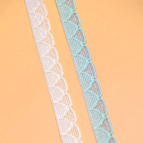 Free Sample Colorful Lace Trim Dentelle Lace Picot Lace Webbing for Lingerie