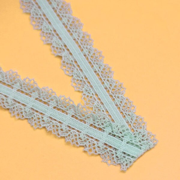 Free Sample Colorful Lace Trim Dentelle Lace Picot Lace Webbing for Lingerie
