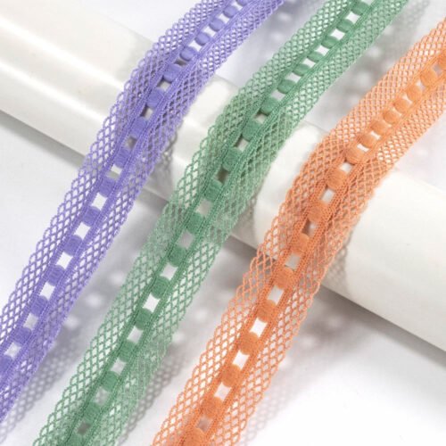 Wholesale Color Custom Elastic Strap 20mm Picot Edge Elastic Bra Lace Strap for Clothing Hair Accessories