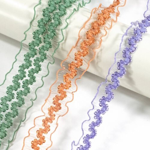 Soft Frilly Elastic Trim Nylon Picot Bra Strap Elastic Stretch Lace Trimming for Clothing Underwear