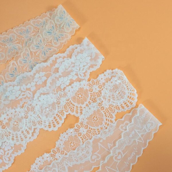 High Quality Bilateral Handicrafts Embroidered Net Lace Ribbon Trimmings Use for Wedding/birthday/Christmas/bow Decorations