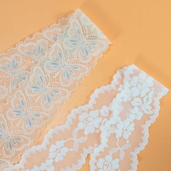 High Quality Bilateral Handicrafts Embroidered Net Lace Ribbon Trimmings Use for Wedding/birthday/Christmas/bow Decorations