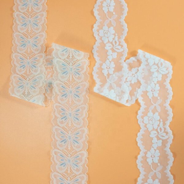 High Quality Bilateral Handicrafts Embroidered Net Lace Ribbon Trimmings Use for Wedding/birthday/Christmas/bow Decorations