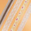 High Quality French Lace Trimming Polyester Embroidery Narrow Jacquard Stretch Lace Elastic Picot Lace