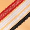 Teteing Lace White Embroidered Net Lace Trimming Sewing Webbing for Decoration Lovely Gift Packing Material