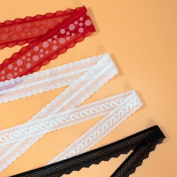 Teteing Lace White Embroidered Net Lace Trimming Sewing Webbing for Decoration Lovely Gift Packing Material