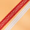 Teteing Lace White Embroidered Net Lace Trimming Sewing Webbing for Decoration Lovely Gift Packing Material
