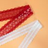 Teteing Lace White Embroidered Net Lace Trimming Sewing Webbing for Decoration Lovely Gift Packing Material
