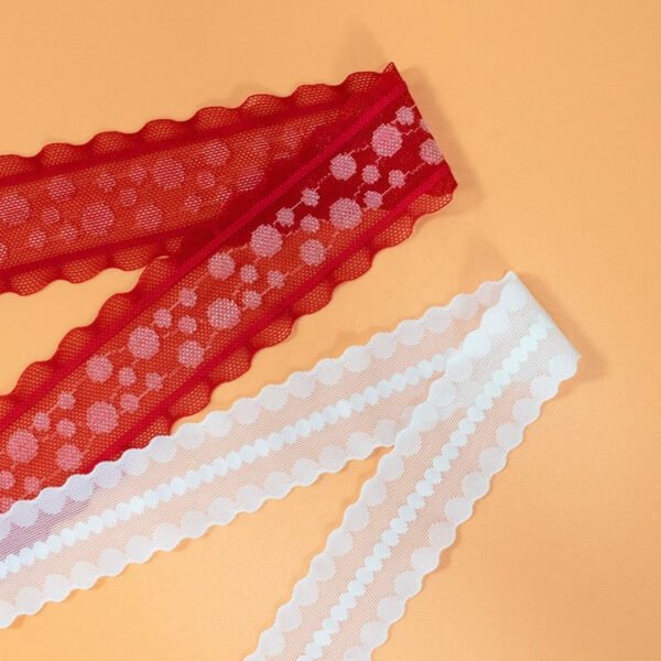 Teteing Lace White Embroidered Net Lace Trimming Sewing Webbing for Decoration Lovely Gift Packing Material