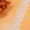 Lace Ribbon With Cotton Embroidery Water Soluble Crochet Lace Trim for Bridal Wedding Dress Decoration Christmas Gift Package