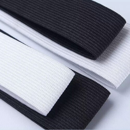 Main-35 Wholesale Crochet Elastic Flat Webbing Elastic Band Polyester Latex for Bags Shoes Underwear Trousers Clothes