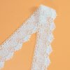 Lace Ribbon With Cotton Embroidery Water Soluble Crochet Lace Trim for Bridal Wedding Dress Decoration Christmas Gift Package