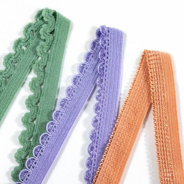 Wholesale Bra Picot Elastic Band Crown Picot Loop Frilly Lace Trim Elastics Band Spandex Tape for Headband Lingerie Sewing