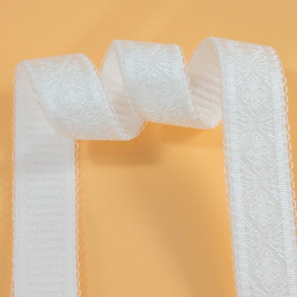 Main-41 10mm Picot Edge Elastic High Elastic Nylon Teeth Trimming Jacquard Pattern Bra Shoulder Strap for Lingerie Underwear Elastic