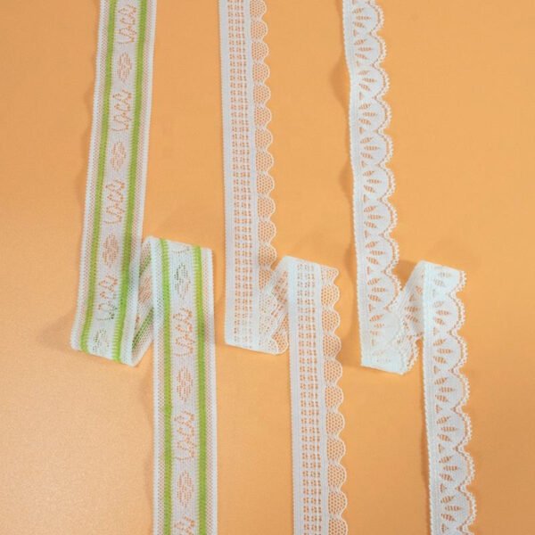 Lace With Assorted Pattern Eyelet Lace Ribbon Elastics for Wrapping Gift Bags Wedding Flower Decoration Card Making