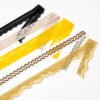 Main-48 White Thin Crocheted Fabric DIY Lace Trim Elastic Use for DIY Wedding/Birthday/Christmas Decorations