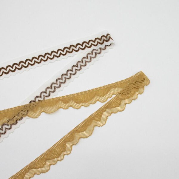 Main-51 White Thin Crocheted Fabric DIY Lace Trim Elastic Use for DIY Wedding/Birthday/Christmas Decorations