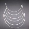 SKU-01-IRON High Quality Bra Accessory Underwear Steel Ring Customized String Stainless Steel Ring V or U Shape Iron Steel Ring for Bra
