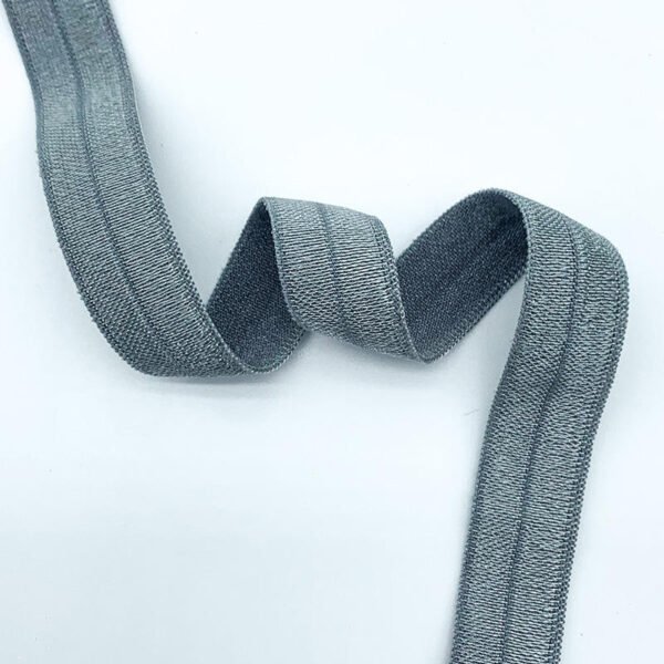 Wholesale Stock 1.5cm Polyester Fabric Bright Single Fold Bias Binding Spandex Elastic Tape Ribbon Band for Clothing