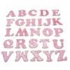 Customized A~Z Alphabet Pearl Rhinestone Words Patches Hoodie Customized Your Own Color Bing Rhinestone Letter Patch